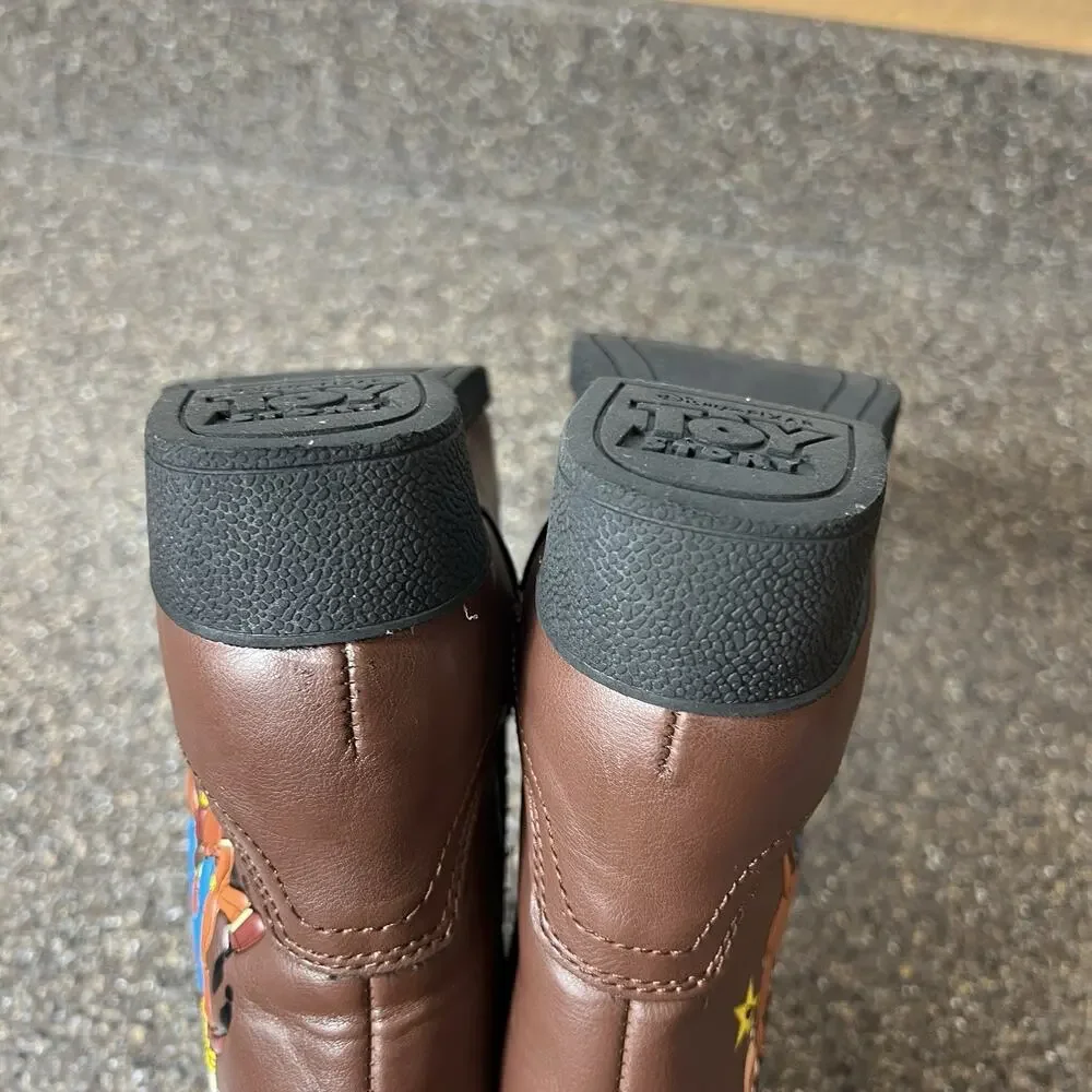 Disney Toy Story Woody Cowboy Boot Little Kid Toddler 10 Brown Western Synthetic